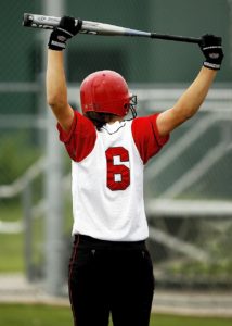 softball, batter, girl